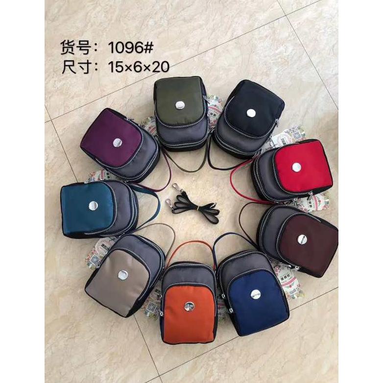 Tas Wanita Import Jinjing dan Selempang JIELANGSHI JIELSHI Mini JLS1096 1096 Funky Pop Color Bahan P