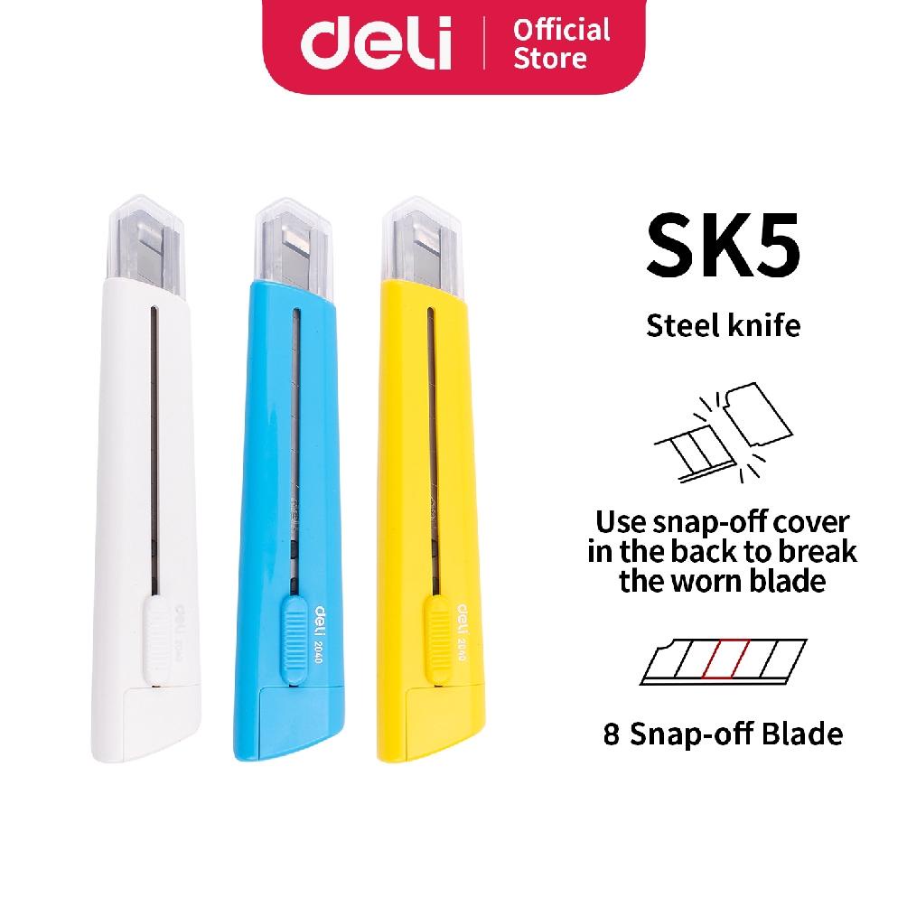 

Deli Cutter dengan pisau baja SK5 memudahkan untuk memotong sistem kunci otomatis E2038 E2040