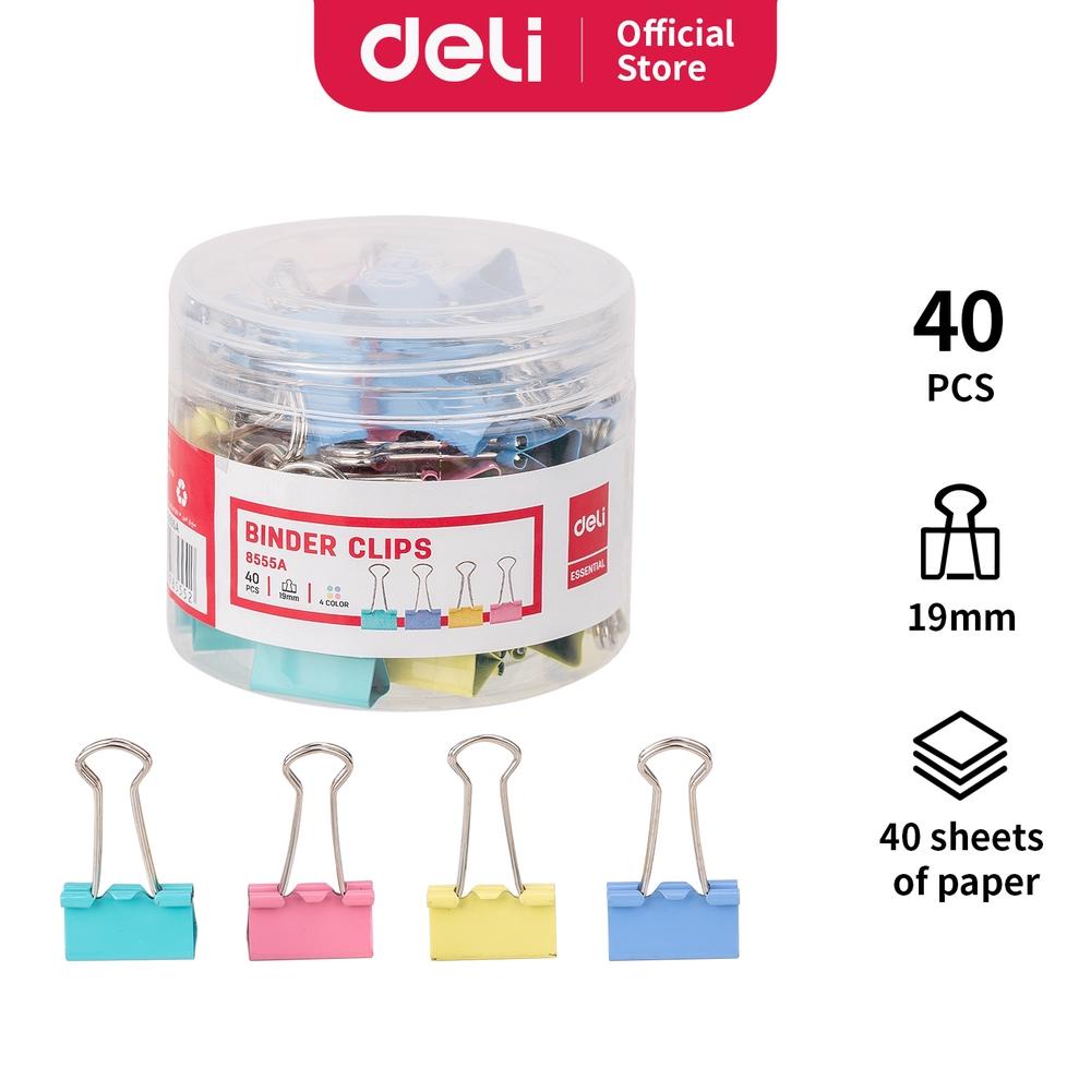 

Deli Kebutuhan Kantor Binder Klip Warna 19mm E8555A
