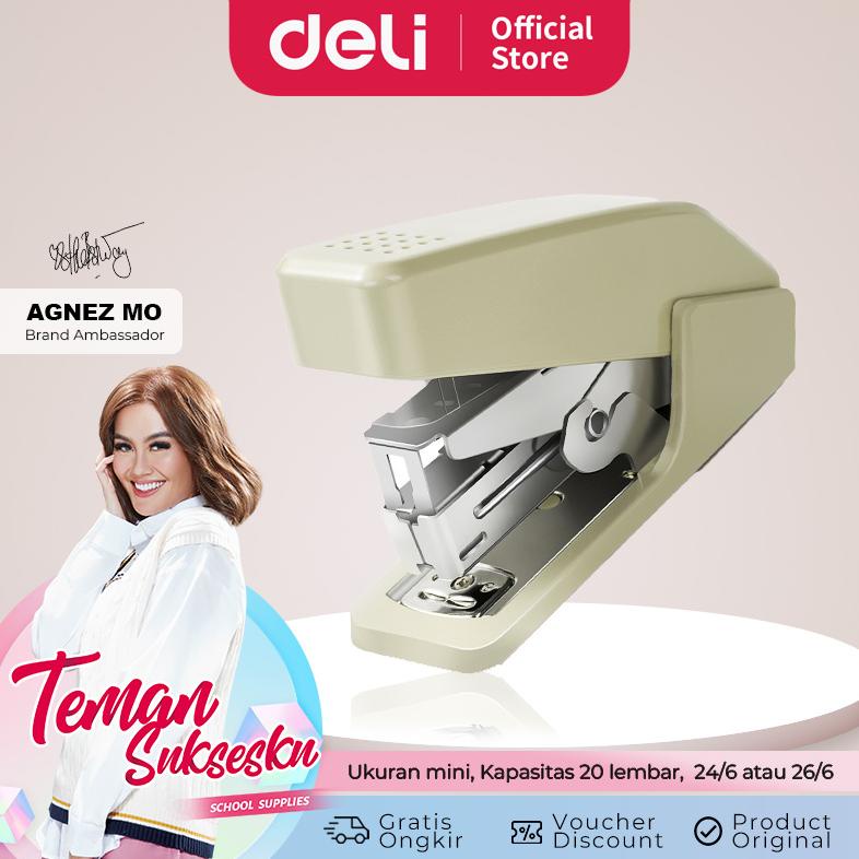 

Deli Stapler Mini / Staples Kapasitas 20 Lembar Ringan Digunakan 0460F