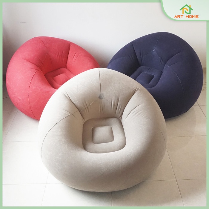 Sofa Kursi Angin Santai Bean Bag Inflatable Single Bulat