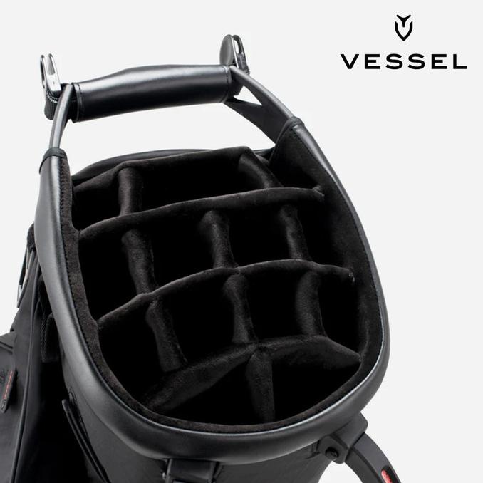 VESSEL Player IV PRO Stand Bag Golf DXR Black - Tas Stick Original