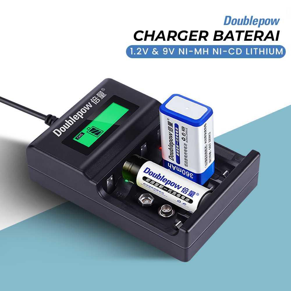 [PROMO] Doublepow Charger Baterai 1.2V & 9V NI-MH NI-CD Lithium - DP-UK95