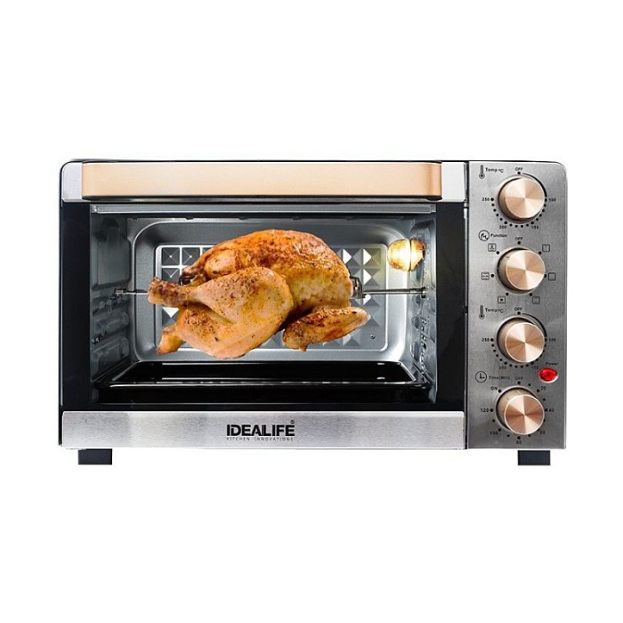 Oven Listrik Pemanggang Roti Grill Kue Low Watt Idealife Il335