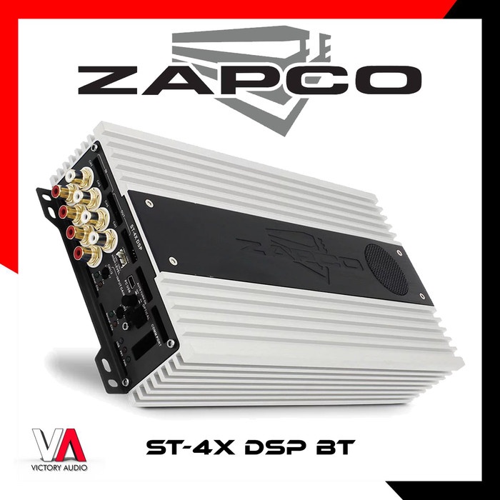 Terlaris Power Amplifier 4 Channel Zapco St-4X Dsp Iii Built In Processor + Bt