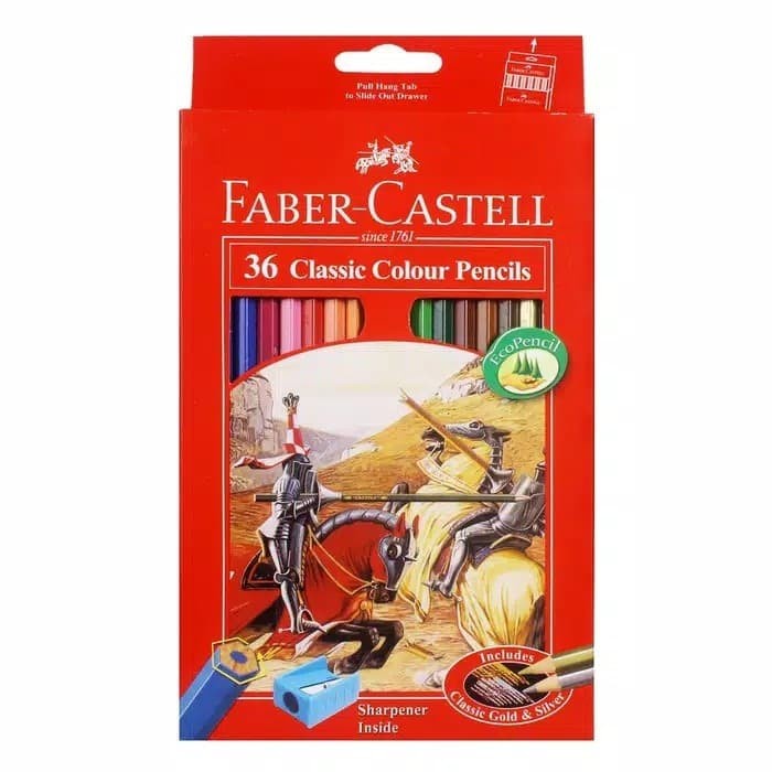 

Terlaris Pensil Warna Faber Castell 36 Classic / Free Rautan
