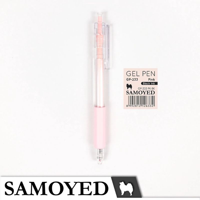 

Pulpen Mekanik Retractable Gel Pen Samoyed GP 233