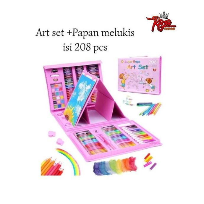 

AM208 - Set Alat Gambar Anak Crayon Pensil Warna Anak 208 buah art set