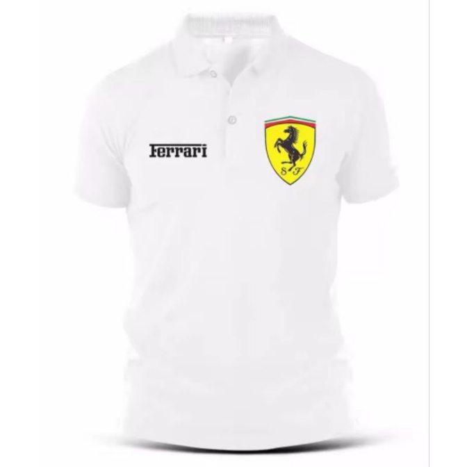 kaos polo pria//kaos polo katun ferrari/kaos krah polo