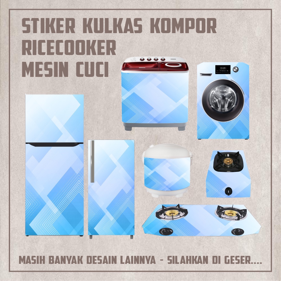Sticker Rice cooker ukuran kecil besar Stiker Mesin cuci 1&2 tabung Stiker Kulkas Stiker Kompor