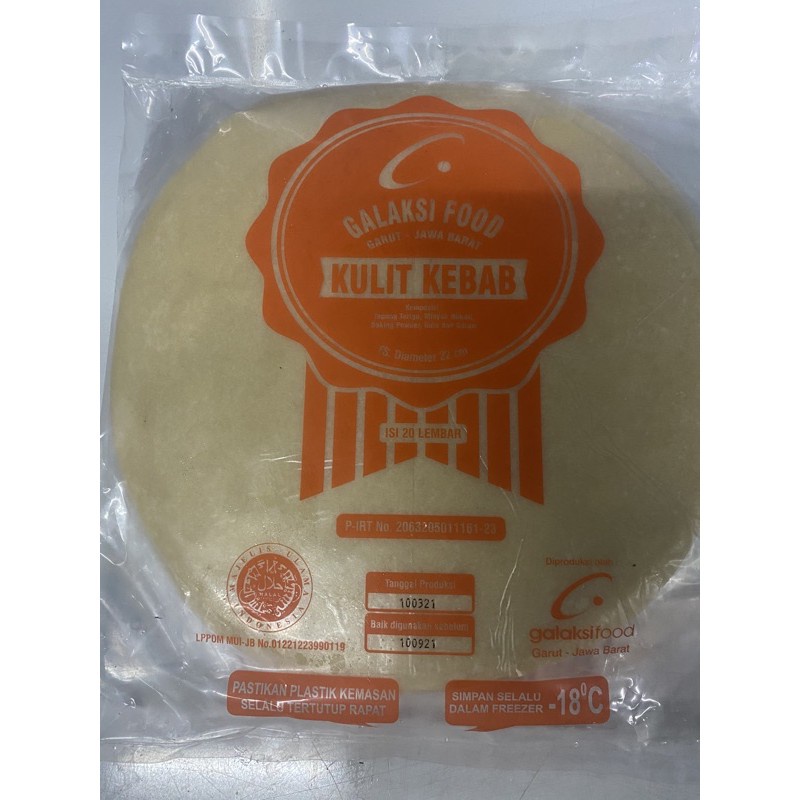 

Galaxy Kulit Kebab Diameter 22Cm Isi 20Pcs