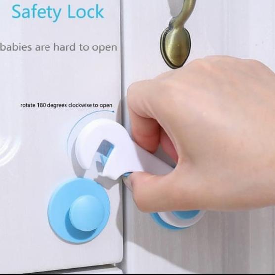 '+'+'+'+] Pengaman Laci Lemari Pengait Pintu Penahan Kulkas