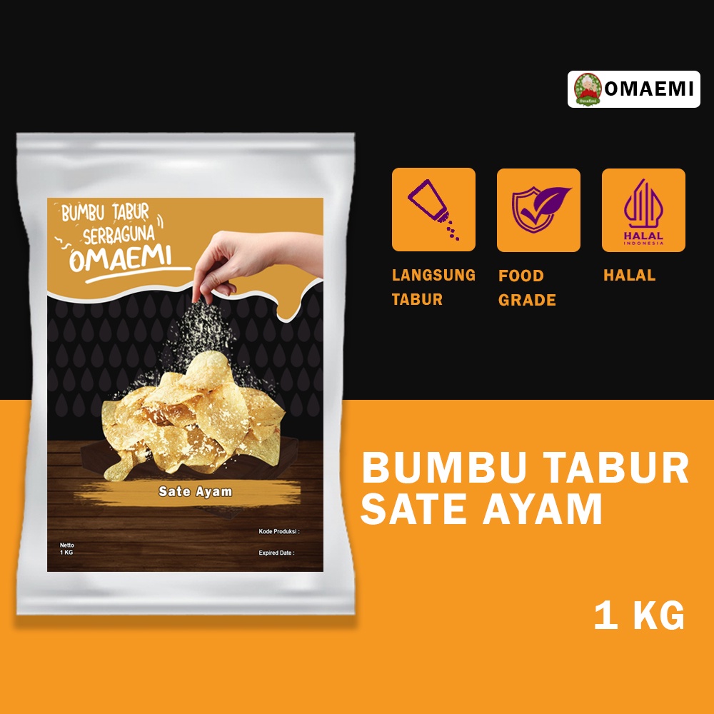 

Bumbu Tabur Sate Ayam Seasoning Halal 1 Kg