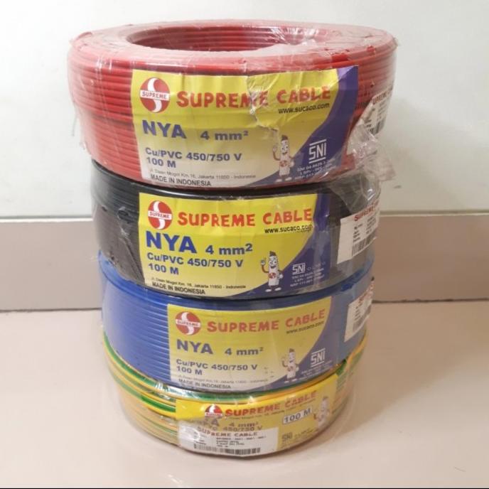 DELLAS kabel NYA 4mm NYA supreme 4mm kabel engkel kabel tunggal 4 mm