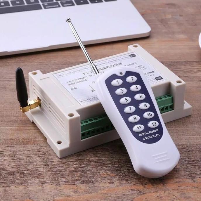 DELLAS saklar remot 12ch 12channel rf digital remot wireless 12 ch