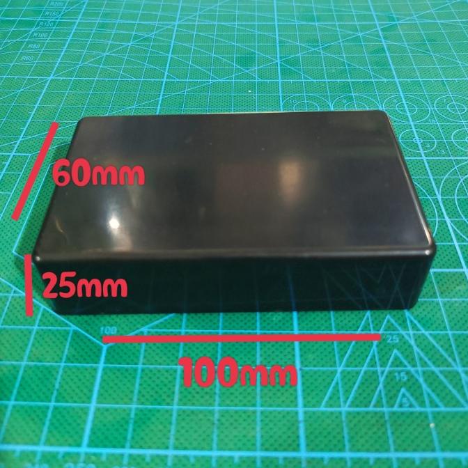 DELLAS box hitam plastik case plastik enlcosure pcb elektronik kotak plastik