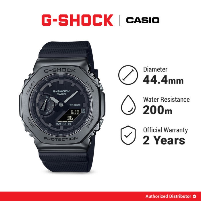 [READY INSTANT] G-shock Jam Tangan Pria Original GM-2100BB-1ADR Analog Digital Black