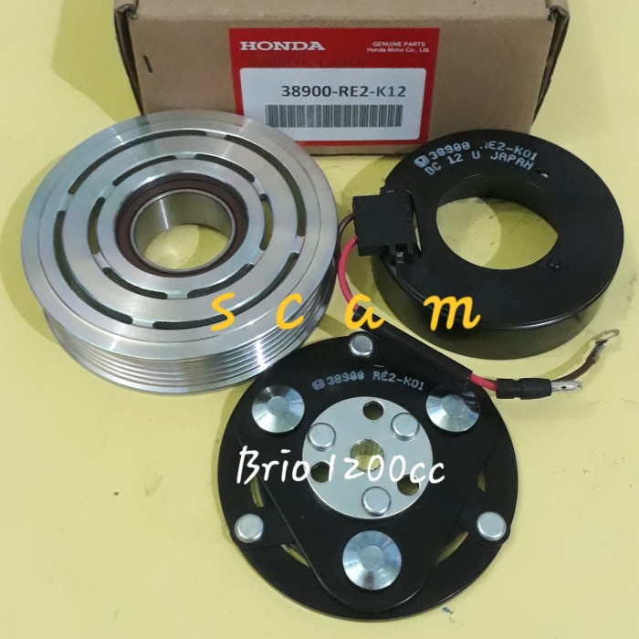 ✨New Ori Magnet Clutch Pully Kompresor Ac Honda Brio 1200Cc Original Terbatas