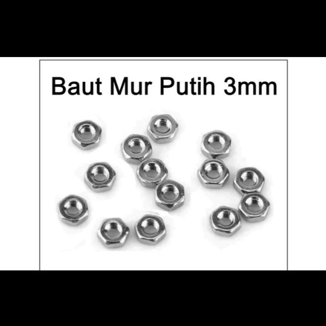 DELLAS mur 3 baut 3 drat baut mur 3mm M3 mur saja perbiji