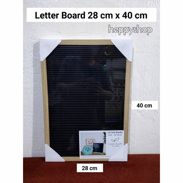 

Letter Board Huruf 28 Cm X 40 Cm, Papan Huruf Nama Bayi Berkualitas