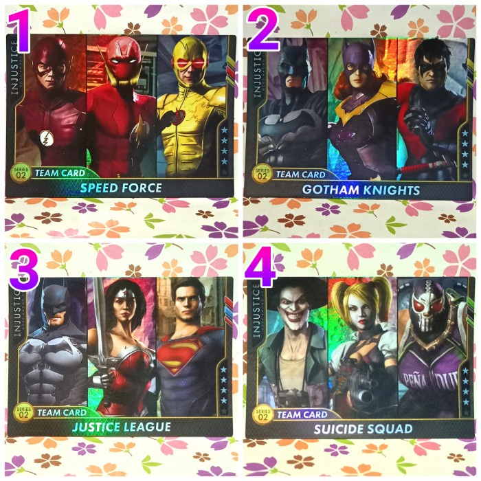 INJUSTICE PLATINUM TEAM CARD SATUAN FOIL