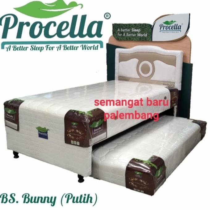 @=@=@=@=] spring bed Sorong procella polos bunny putih springbed matras anak