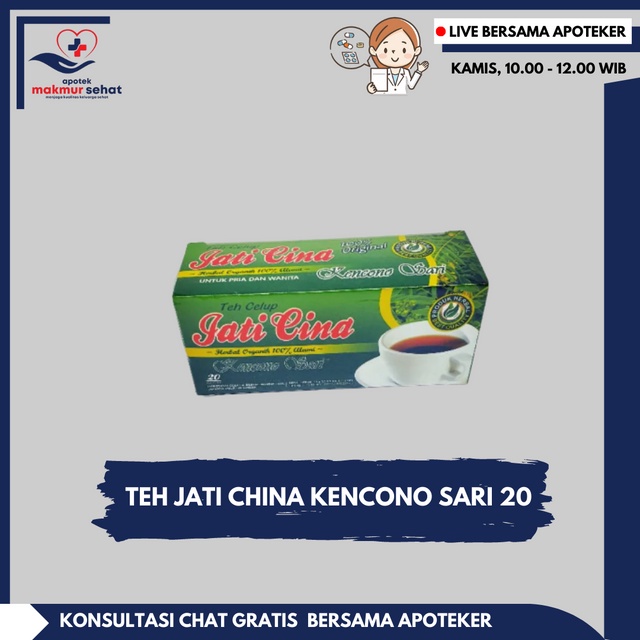 

TEH JATI CHINA KENCONO SARI 20 PCS