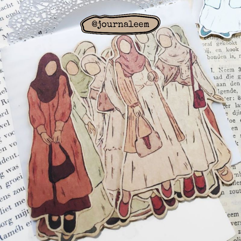 

[Journaleem] STICKER Muslim Vintage Akhwat Aesthetic Premium