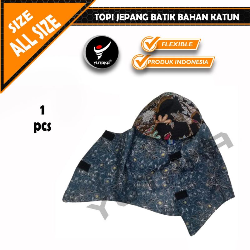 TOPI JEPANG KATUN batik/Termurah Topi proyek / Topi Kerpus murah batik/murah Topi Wellding Topi weld