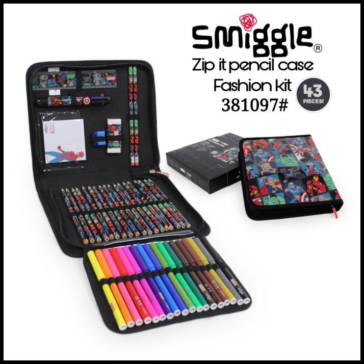 

TERBARU SMIGGLE ORI TEMPAT PENCIL 43 P/ZIP IT PENCIL CASE/ SMIGGLE FASHION KIT !!!