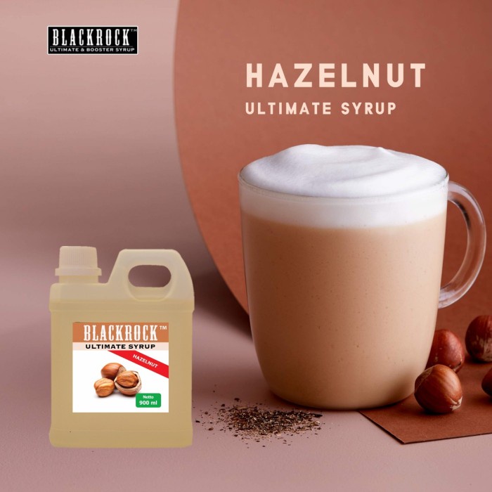 

Blackrock Hazelnut Ultimate Syrup 900 ml - sirup rasa hazelnut