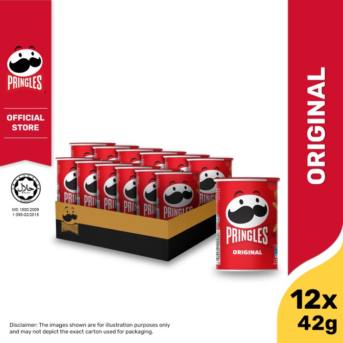 

[Carton Deals] Pringles Original Keripik 42Gr (12 Pcs)
