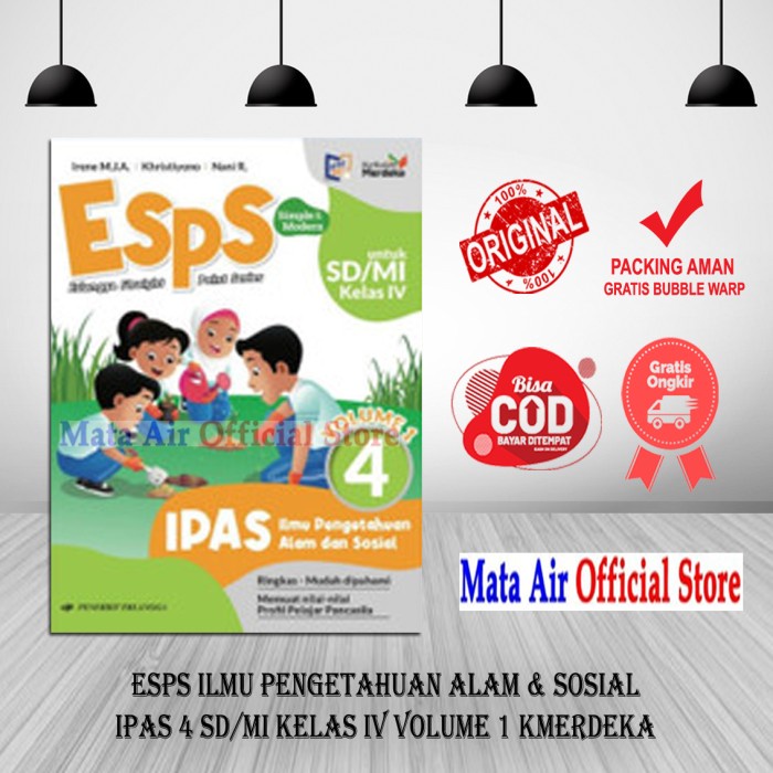 

NEW ESPS IPAS 4 SD/MI KELAS IV VOLUME 1 & 2 KURIKULUM MERDEKA - ERLANGGA