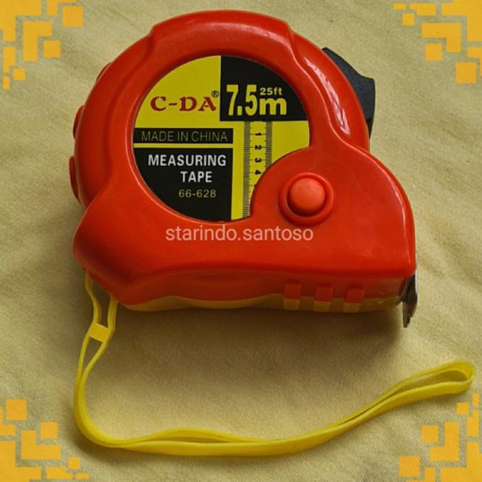 (:(:(:(] METERAN ROLL BODY KARET autostop autolock selflock 7,5 m meter