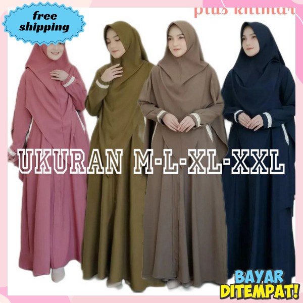 Gamis Wanita Syar'I Dress Gamia Elegan Maxi Gamis Murah Lebaran Terbaru Viral Dres Muslimah Kondanga