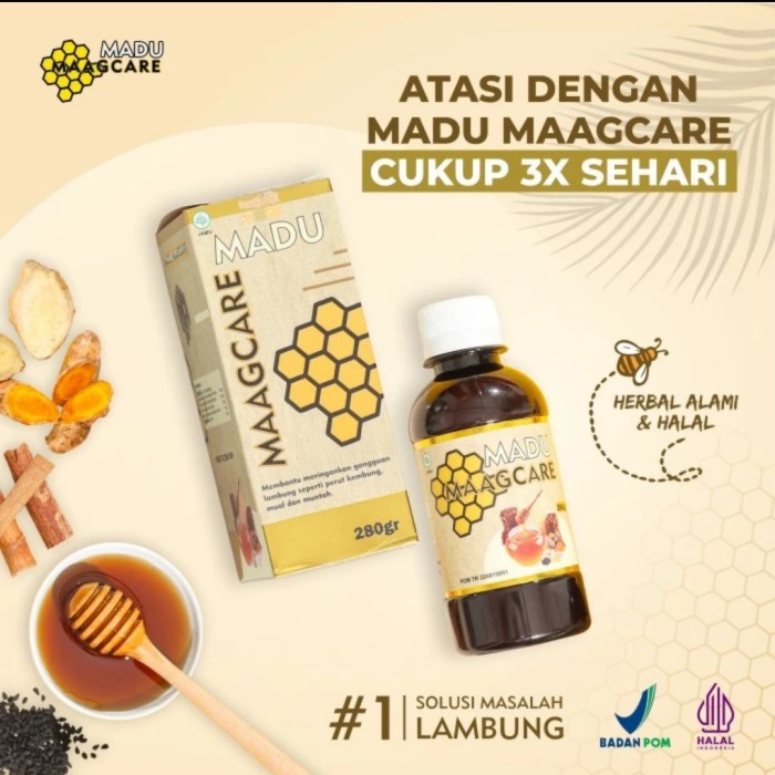 

MAAGCARE MADU HERBAL MAAG GERD ASAM LAMBUNG 280GR BPOM HALAL