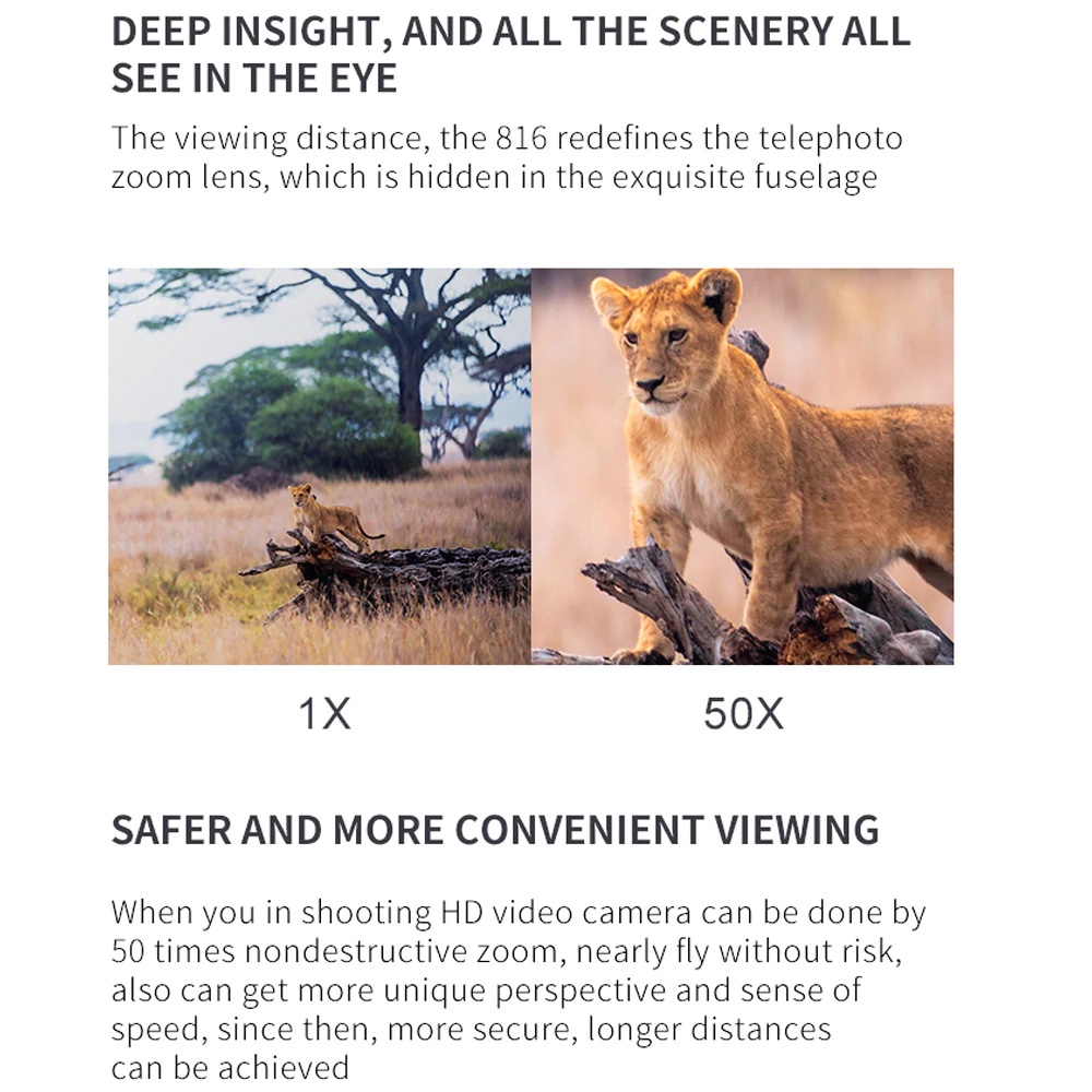 Drone Terbaik 2023 Drone Visuo Xs816 4K Camera 360 Rotasi Lensa Optical Flow Drone Lipat Pemula