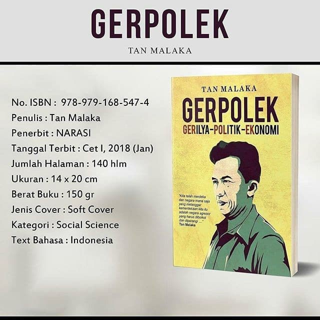 

NEW GERPOLEK : GERILYA-POLITIK-EKONOMI - Tan Malaka -