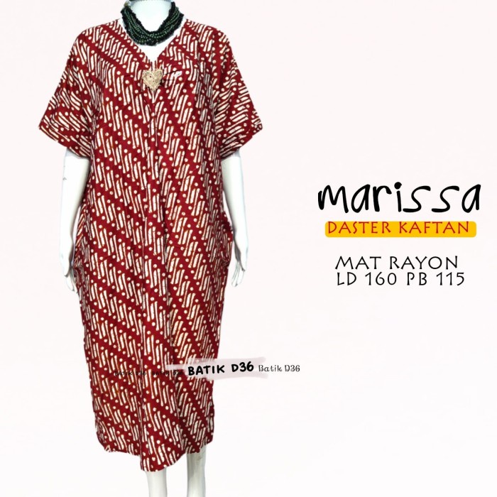 Kaftan Modern Batik Premium Rayon Daster Lowo Kalong Jumbo Home Dress