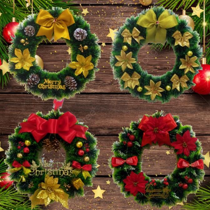 /////] Krans Natal Custom Hiasan Natal Untuk pintu