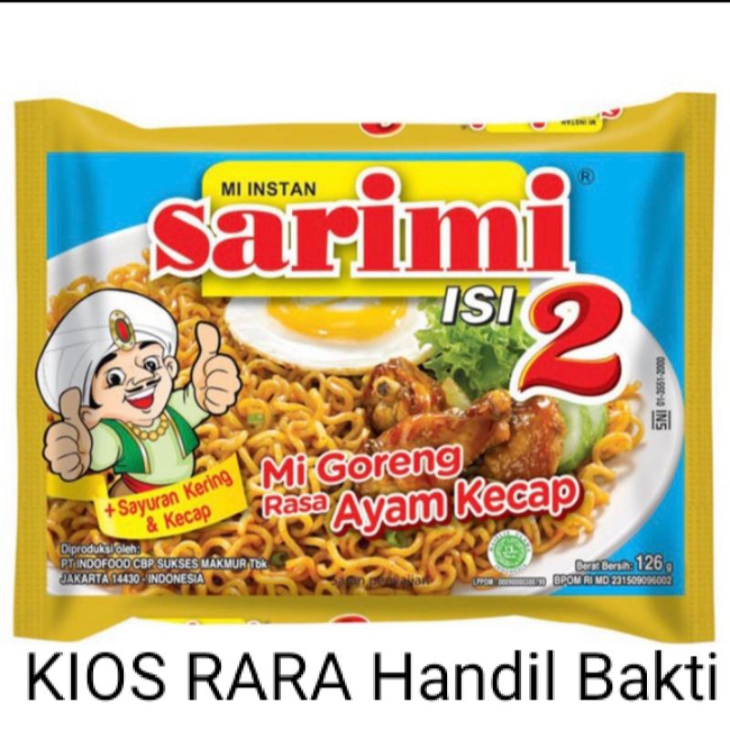 

Mie Instan Sarimi 2 Rasa Mie Goreng Ayam Kecap