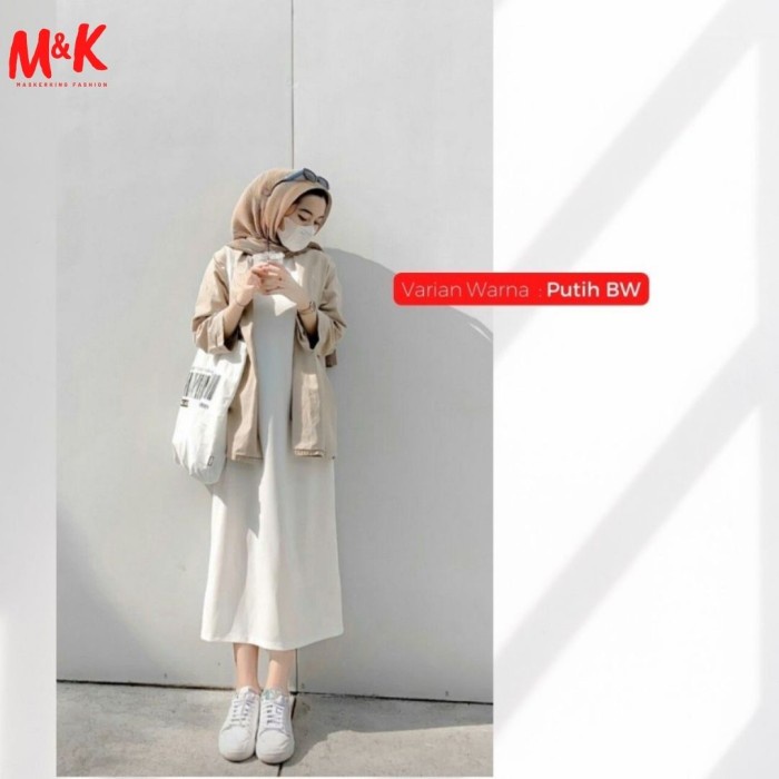 INNER LONG DRESS TURTLENECK PREMIUM / INNER DRESS PANJANG TANPA LENGAN