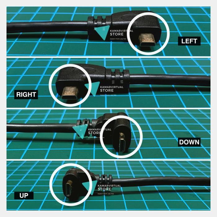 Adapter Micro Hdmi To Hdmi Female L Shape All Variant