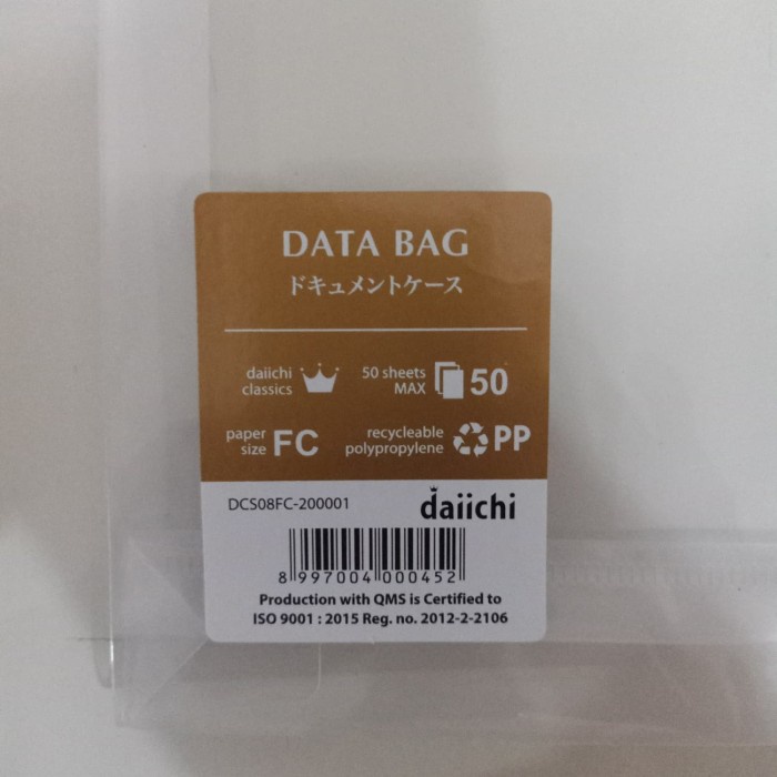 

For Sale Map Bening Tali Daiichi Folio / Data Bag Daiichi F4 / 1 Pak Isi 12 Pcs Original