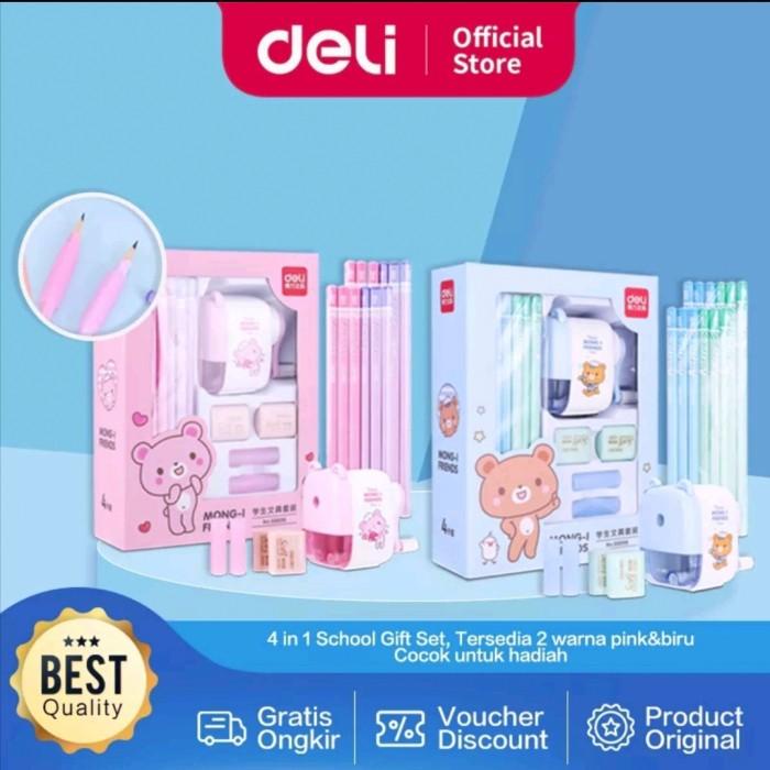 

Deli Stationery Set 4 In 1 68896 / Paket Alat Tulis