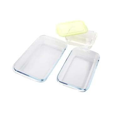 

✅Termurah Set Loyang Kaca 3 Pcs Square Tahan Panas Best Seller Bisa Gojek