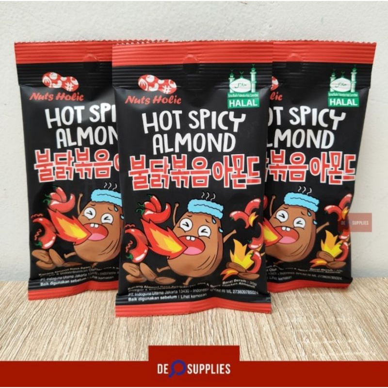 

Nuts Holic Hot Spicy Almond 30gr - Nutsholic Kacang Almond Pedas Korea