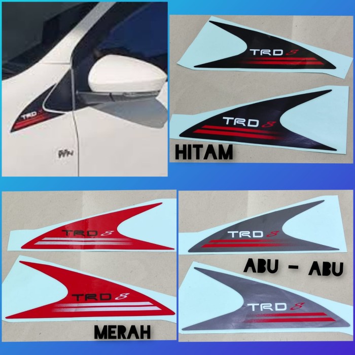 Cod Stiker Mobil Stiker Depan Spion Samping Trd Sportivo Mobil Agya Kode Ema014