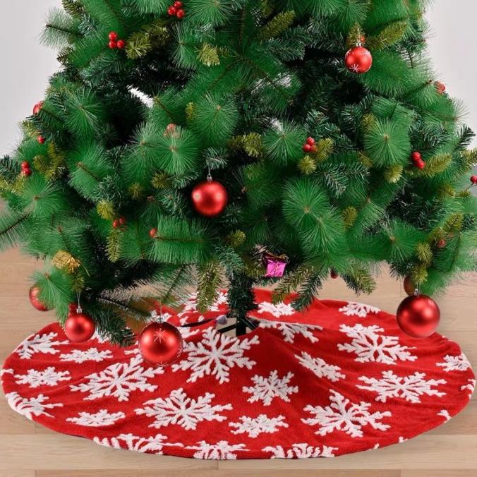 

Sale Now Karpet Bulu Snowflake Merah Putih Tree Skirt Tatakan Pohon Natal Murah Limited Edition