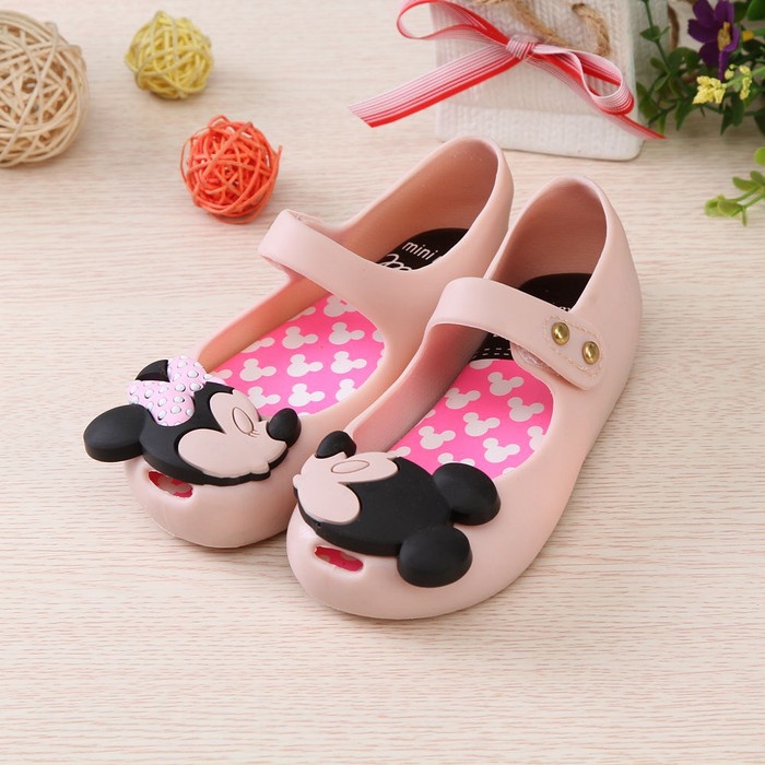 Sepatu anak balita jelly shoes Disney mickey minnie mouse mini melissa